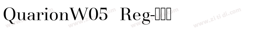 QuarionW05  Reg字体转换